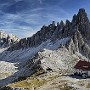 Panoramic view from just above the Rifugio Locatelli